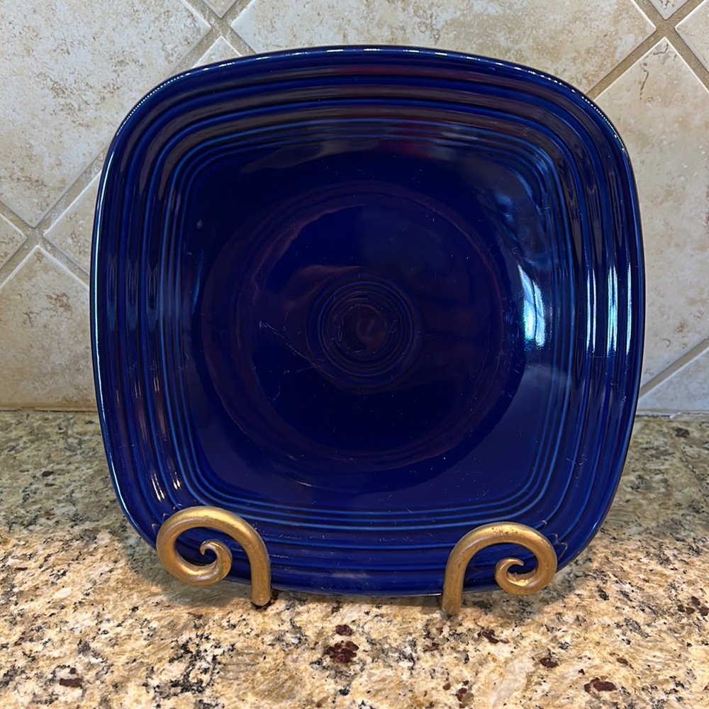 Fiesta Square 9.25” luncheon plate Cobalt USA